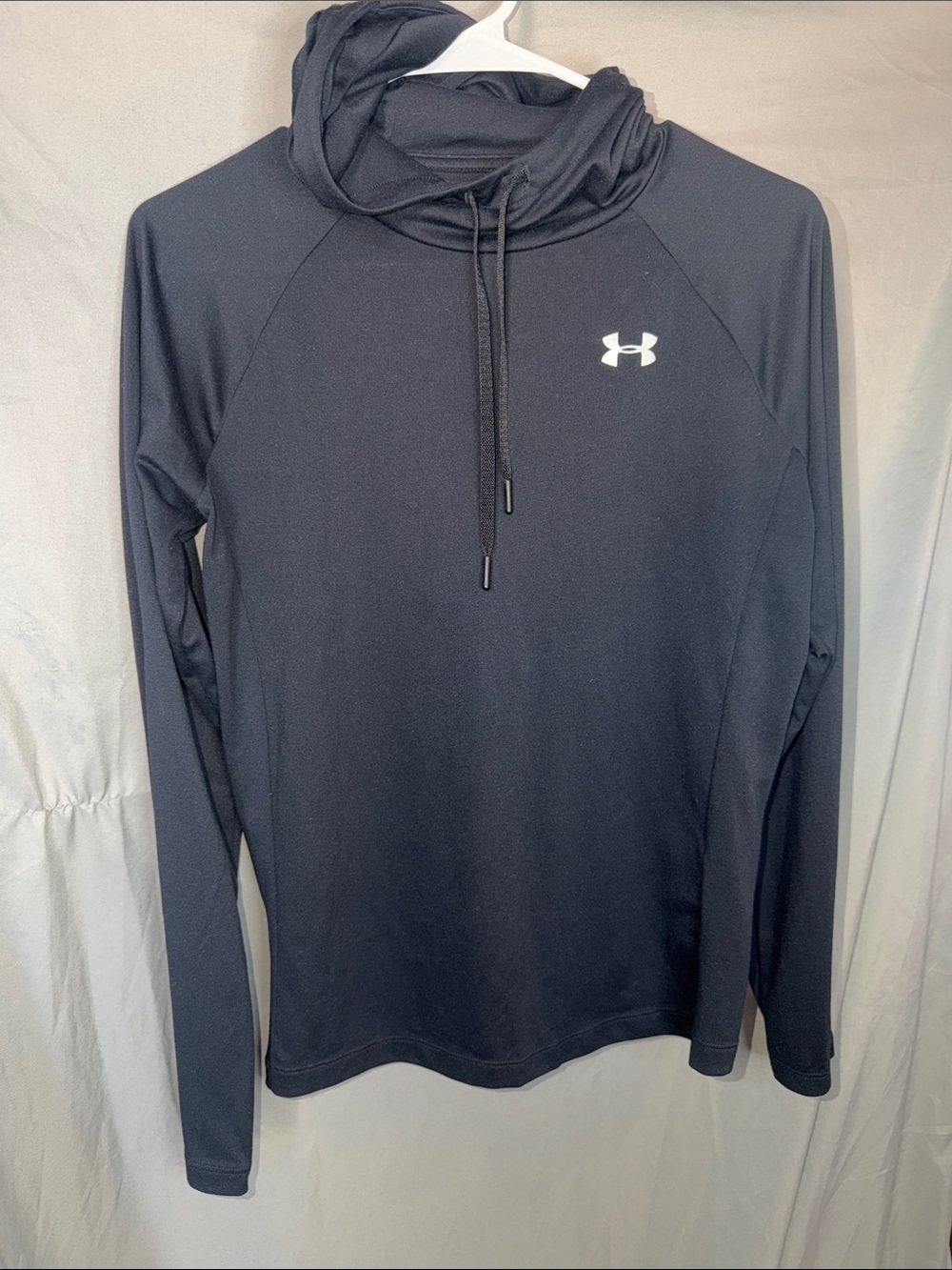 Under Armour Black Hooded Long-Sleeve Performance Shirt